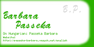 barbara passeka business card